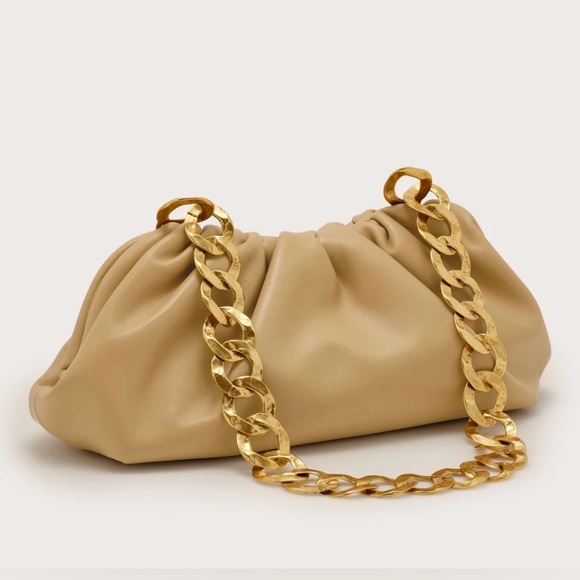 cult gaia Handbags - NEW | CULT GAIA DULCE SHOULDER BAG in SAND - SHEEP NAPPA